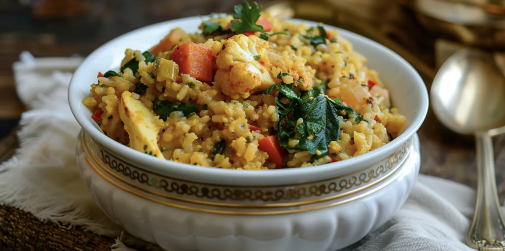 a delicious looking bowl of indian grain soup